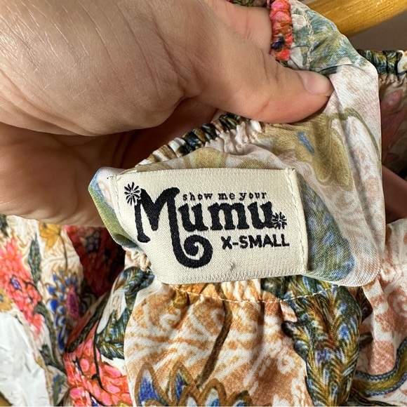 Show Me Your Mumu Bloom Triple Decker Romper Tiered Ruffles Floral sz XS - Picture 8 of 8